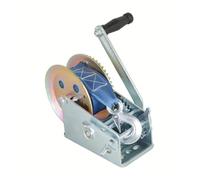 Heavy Duty Hand Winch with Strap, Manual Crank Gear for ATV, Boat, Trailer - Reliable, Durable, Easy to Use