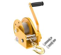 Heavy-Duty Hand Winch with Two-Way Ratchet Gear for Boat Trailers Crane Weight Movements & More - 1179 kg Capacity & Reliable Performance