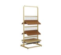 Heavy Duty Hanger Organizer - 3/4-Tier Swivel Hanger Stacker with Wheels for Space-Saving Garment Rack in Laundry or Home Use
