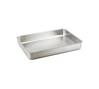 Heavy Duty Hard Aluminium Baking Pan - Professional Catering Grade Oven Tray for Cooking, Roasting & Baking with Fast Even Heat Distribution - 51mm Deep - 12.5in x 8.5in x 2in - 3.1L