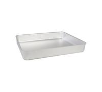 Heavy Duty Hard Aluminium Baking Pan - Professional Catering Grade Oven Tray for Cooking, Roasting & Baking with Fast Even Heat Distribution - 70mm Deep - 18.5in x 14in x 2.75in - 10.4L