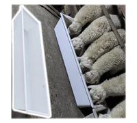 Heavy Duty Hay Feeder for Goats, Home Cattle Feed Trough & Livestock Feeders Waterers Hold 4 5 6 7 Sheeps, Plastic Farm Pasture Piggery Feeding Bucket(L 59 1/10" (150cm))