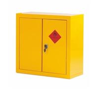 Heavy Duty Hazardous Substance Cupboard; 1 Shelf; Double Door; Yellow