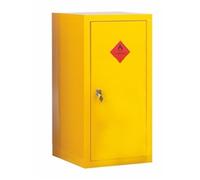 Heavy Duty Hazardous Substance Cupboard; 1 Shelf; Single Door; Yellow