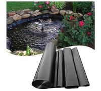 Heavy-Duty HDPE Rubber Pond Liner - Black Tarpaulin for Small Ponds, 2x12m, 4x6m, 5x9m, 6x10m, 8x12m, 10x15m - Impermeable Sealing Membrane for Garden Ponds