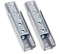 Heavy Duty Headboard Wall Mount Brackets Set - Extra Strength Universal Fit, 2 Pairs (4pcs) Concealed Interlocking Hook Plates, Metal Wall Fixing Hangers, 120 x 40mm