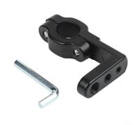 Heavy Duty Headlight Bracket for Motorbike Dirt Bike Scooter Adjustable Fog Light Mount Clamp Silver(Black)