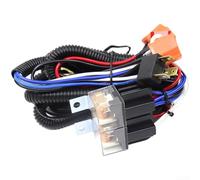 Heavy Duty Headlight Socket Wiring Harness 12V 24V for Fog Light Spot Light Bar - High Temp Nylon Box(Brightener)