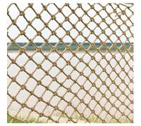 Heavy Duty Hemp Rope Net for Playground & Tree House, Climbing Frame, Pet Rope Ladder, Outdoor Cargo Hammock - Multifunctional 3m x 3m Play Accessory