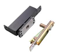 Heavy-Duty Hidden Pivot Hinges - 90-Degree Positioning Hydraulic Automatic Spring Hinges with Invisible Rotating Axis (Silver) for Doors