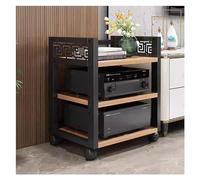Heavy Duty Hifi Racks - Rolling Stereo Stands for Living Room Bedroom & Small Spaces 3/4/5 Tier Media Storage for Speakers DVD Player & Woofer Cabinet