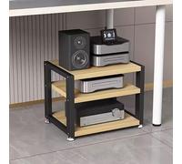 Heavy-Duty HiFi Stand & Cabinet - 2/3/4 Tier Audio Tower Rack for Stereo Components Non-Slip Feet Perfect Record Player Console for Home & Office Entertainment Setup