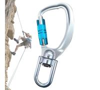 Heavy Duty High Strength Aluminium 360 Degree Rotation Aluminum with D-Ring Shape - for Camping, Hiking, Travel, Backpack, Climbing, Outdoor Survival