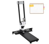 Heavy Duty Hole Punch - 300 Sheet Capacity, Single Hole Punch with Ruler & Waste Paper Box for Office, Home & Print Shop, Professional Paper Drill 6mm