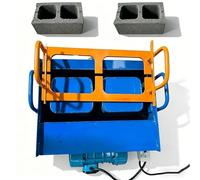 Heavy Duty Hollow Block Maker - 2-Hole or 3-Hole Molds for Brick Making, 45s Fast Forming, 30 Bricks Per Hour, Max Pressure 23kN, Vibration Frequency 200-220/Min 2-holes