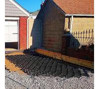 Heavy Duty Honeycomb Gravel Grid for Garden & Driveway - Foldable Shed Base Kit Permeable Pavers for Hillside Stabilization (4x7M/13.1x22.9FT)