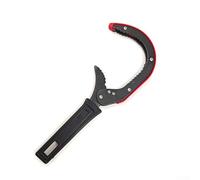 Heavy-Duty Hook Filter Wrench for Chrome Vanadium Steel, Ergonomic Non-Slip Rubber Handle, Precise Adjustable Jaws for Oil Filters and HVAC Systems