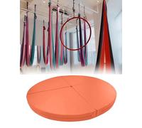 Heavy Duty Hoop Yoga, Thickened Pole Dance Safety Mat for Adults, Multi-Use Dance Floor Pad, Exercise Cushion, 150cm x 5cm (59"x2") - Orange