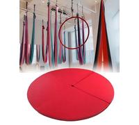 Heavy Duty Hoop Yoga, Thickened Pole Dance Safety Pad, Multi-use Exercise Cushion for Adults, Red 200cm x 5cm (78.7"x2")
