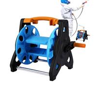 Heavy Duty Hose Reel, Wall Mountable/Portable, Tube Storage Roller Management Winder, Mobile Car Washing Watering Hose Reel Cart for Yard, Park, Patio, Backyard, Farm