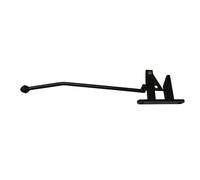 Heavy Duty Hunting Type Gate Catch (Black or Galvanised Auto Locking Latch) (Black)