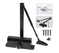 Heavy Duty Hydraulic Automatic Gate Closer - Adjustable Speed & Position Stop Durable Outdoor Door Holder for Enhanced Security (1PC 65-85KG)