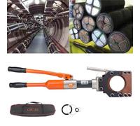Heavy Duty Hydraulic Cable Cutter for Armored Cables, Efficient Copper and Aluminum Cutting Tool for Professional Electrical Work