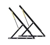 Heavy Duty Hydraulic Lift Mechanism Kit for Storage Beds - Fits 60/80/90/100/110/120/150cm Frames - Gas Spring Hinge Set for Easy Access (Black 11)