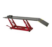 Heavy Duty Hydraulic Motorcycle Lift With 454Kg Capacity And Dual Locking Heights