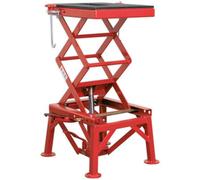 Hydraulic Motorcycle Lift - 135kg Weight Limit - 3 Locking Heights - Rubber Top