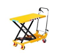 Heavy Duty Hydraulic Scissor Lift Table for Elevators le Manual Lift Platform 500kg Capacity Adjustable 0.7 1.5M Height Dual Single Scissor Cart