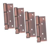 Heavy Duty Hydraulic Self-Closing Stainless Steel Invisible Door Hinges with Positioning - Concealed Design for Seamless Integration in Interior Doors, Flat Spring Mechanism for Durability