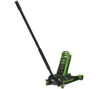Hydraulic Trolley Jack - 4000kg Limit - Twin Piston - 533mm Max Height - Green