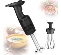 Heavy Duty Immersion Blender, 270W Electric Handheld Mixer with Stainless Steel Blade, Variable Speed Multi-Purpose Stick Mixer for Soup, Puree, Whipping Cream