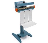 Heavy Duty Impulse Foot Sealer with Pedal Activator and Cutter, 600mm Seal Length, Adjustable Work Table, Ideal for Packaging and Sealing Products