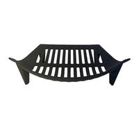 Heavy Duty inch grate | Conventional Large Cast Iron Sturdy Fireplace Accessory Fire Coal Log Grate, Metal Black for 16-Inch Fireback