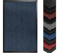 Heavy Duty Indoor & Outdoor Rubber Non-Slip Floor & Kitchen Barrier Mat Easy Clean Absorbent Soft Feel Entrance Rug Shoes Scraper Floor Mat (120 x 180 cm (4' x 6'), Blue)