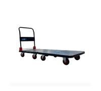 Heavy-Duty Industrial Hand Truck, Extra Long Platform Cart, 8-Wheel Silent Dolly, Foldable Trolley, Sturdy & Durable Moving Cart for Easy Transport, Diable