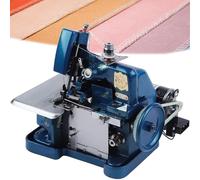 Heavy Duty Industrial Overlock Serger Machine, Adjustable Speed with Foot Switch, Symmetrical Drilling for Thick Fabrics, Includes Accessories