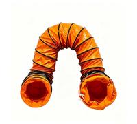 Heavy Duty Industrial Portable Ventilator Extractor Hose,Flexible Duct | Flame Retardant,with Adjustable Rope And D-Shaped Rings,for Ventilator Blower Extractor Fan(3m/9.8ft,Inner Dia-45cm/18in)
