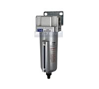 Heavy Duty Industrial Rated HIGH Flow PARTICULATE Filter, in-LINE Water Trap for Compressed AIR LINE Systems, 5 Micron with Metal Bowl and AUTO Drain (1/2" NPT, 5oz)