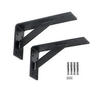 Heavy Duty Industrial Shelf Brackets, Max Load 1000lbs, 5mm Thick Triangle Design, Ideal for DIY Workbench and Floating TV Stand
