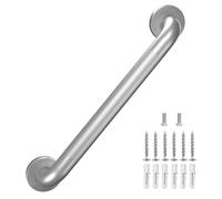 Heavy Duty Industrial Stairs Grab Wall Handrail Steps Indoor Exterior Outdoor Deck Hand Rail Safety Grab Bar for Stairs Bars Frame Pipe Anti-Slip Silvery
