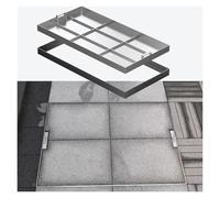 Heavy-Duty Inground Access Cover with Hidden Handles for Road, Sidewalk, Yard, Garden, and Highway Use - Dimensions: 70.5 cm L x W