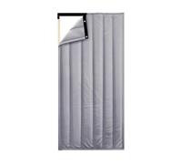 Heavy Duty Insulated Black Door Curtain for Balcony Sliding Doors Weatherproof Noise Reduction Cold Protection 90x200cm Energy Efficient Thermal Barrier