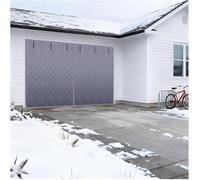 Heavy Duty Insulated Door Cover Kit for Winter Energy Saving Windproof Thermal Shield Fits Doors Black/Gray(Gray,274 * 213cm)