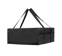 Heavy Duty Insulated Pizza Delivery Bag for Professional Use with Temperature Control and Moisture Protection Large Thermal Carrier for Doordash Uber Eats Personal Food Transport Practical (Black)