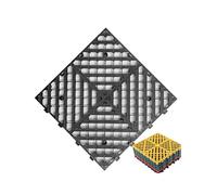 Heavy Duty Interlocking Floor Tiles, Interlocking Drainage Floor Tiles Multi40x40x(1.8-3) cm Bundle(Black,10pcs-40x40x3cm)