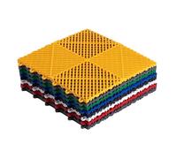 Heavy Duty Interlocking Floor Tiles, Interlocking Quick Drain Floor Tiles MultiPack 4 8 16 20 Pcs(Green,4 pieces)