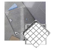 Heavy Duty Invisible Manhole Cover - Stainless Steel Septic Tank Lid Recessed Square Sewage Basin Cover Concealed Inspection Port with Handle for Driveway & Garden (25.6x35.4in/65x90cm)